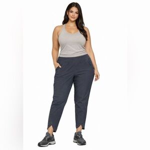 Mountain Hardwear Railay Ankle Pants Womens 1X Black Hiking Climbing Lightweight